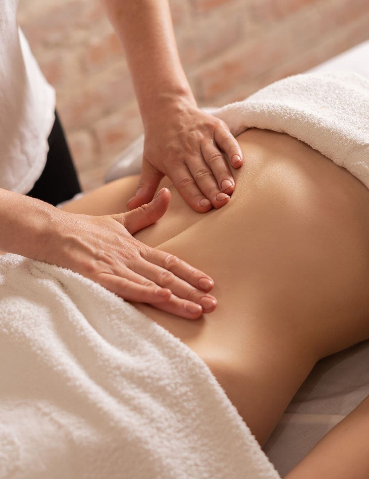Representação ilustrativa de uma sessão de massagem